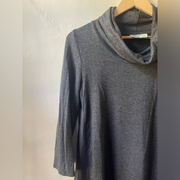 Anthropologie Saturday Sunday Dress Cozy and Unique A Line Cowl Neck Size Small - Picture 8 of 10